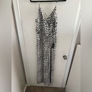 NWT Express size L animal print jumpsuit